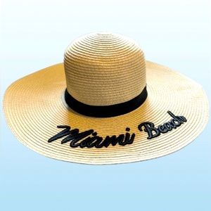 Ladies personalized “Miami Beach” hat.